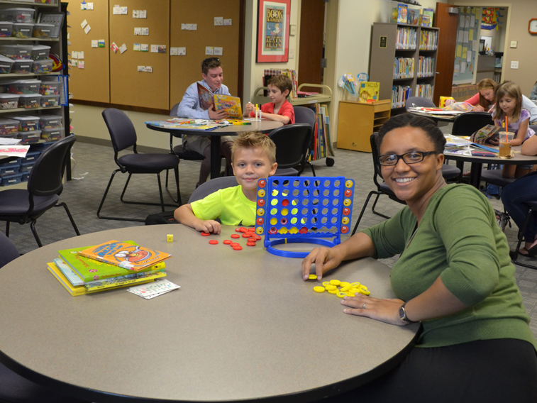 playing connect four
