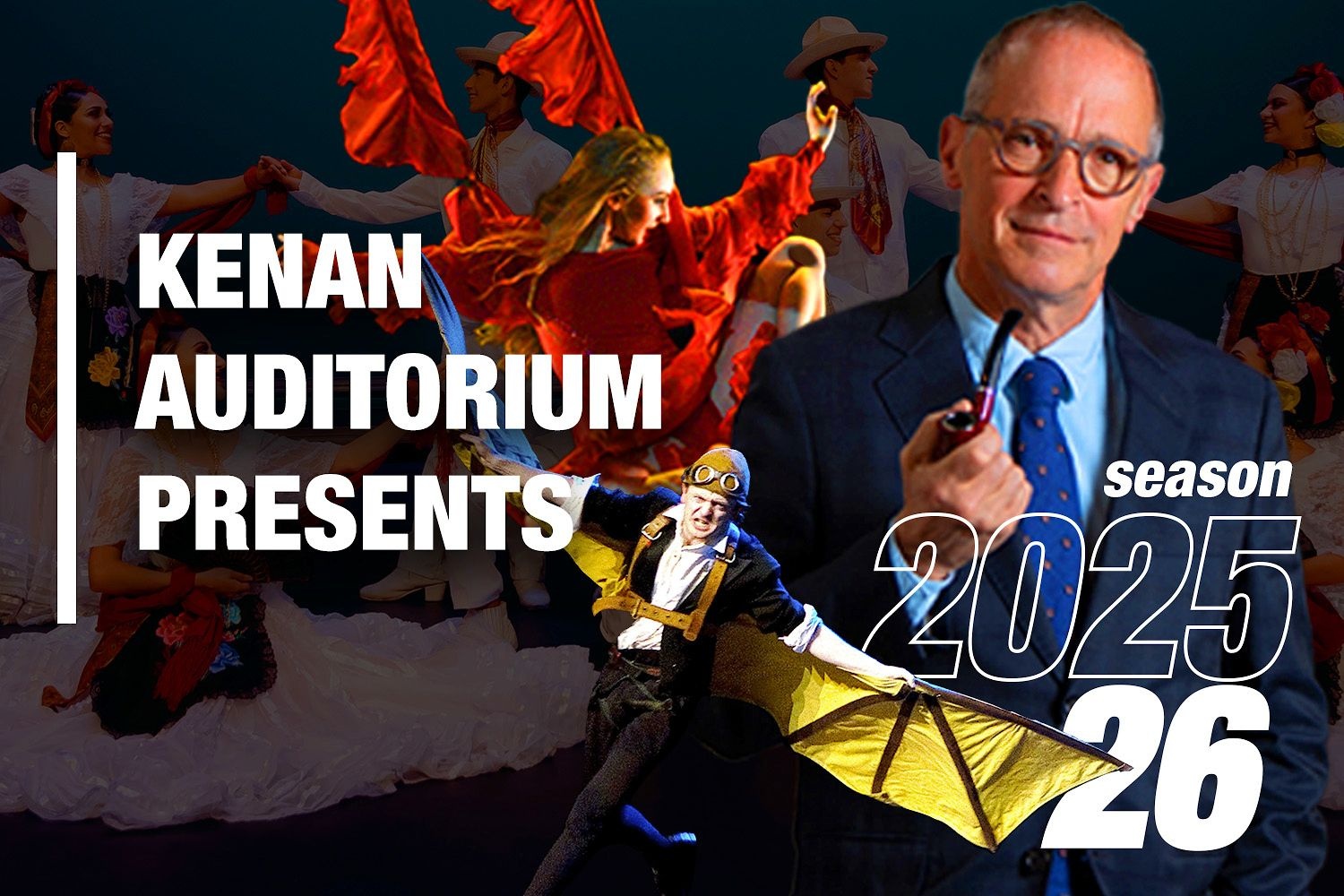 Graphic with dancers and a male