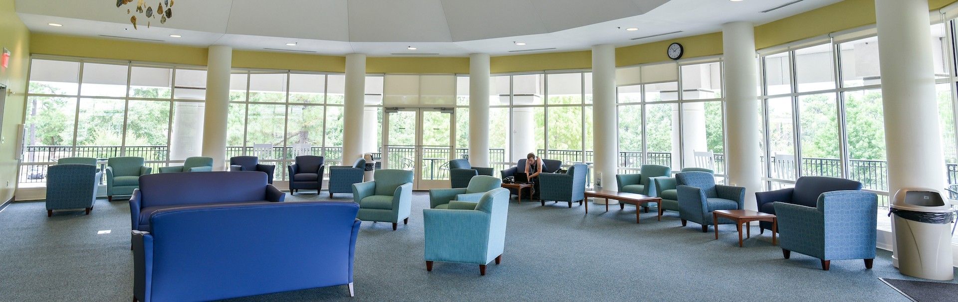 Interior of the clocktower lounge