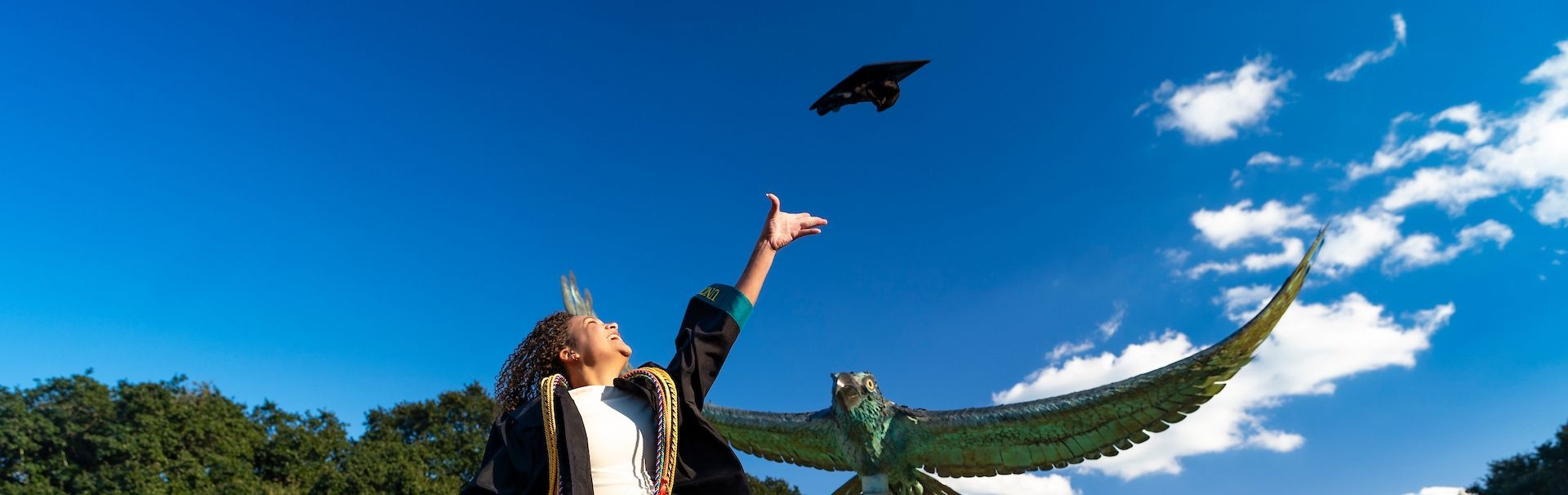 Students celebrate commencement with confetti