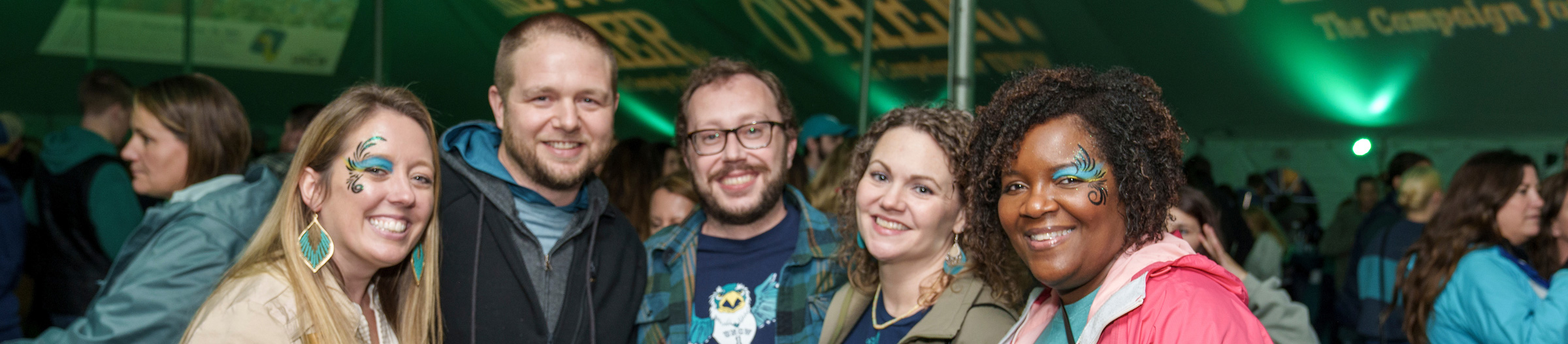 Group of alumni at an event