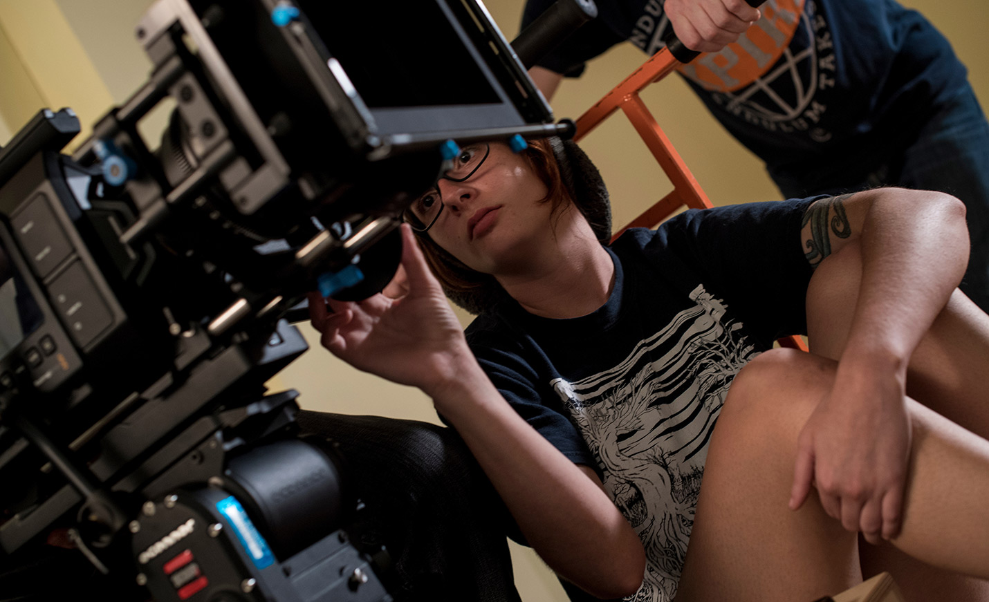 Student focusing camera