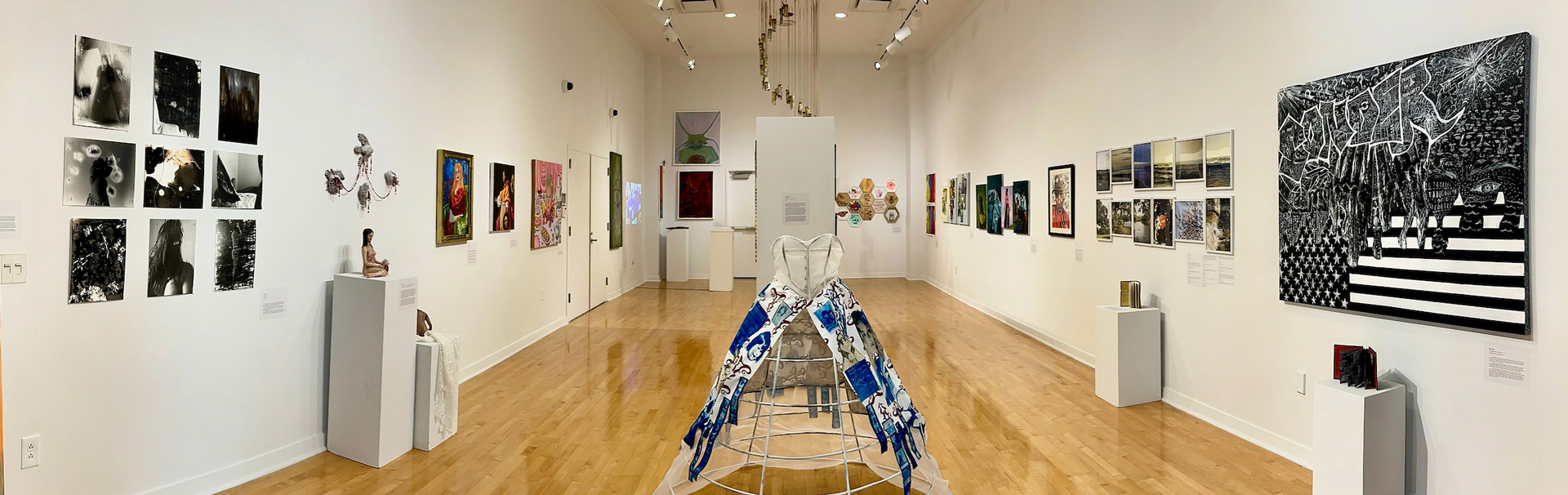 CAB Art Gallery panorama view of the front of the gallery